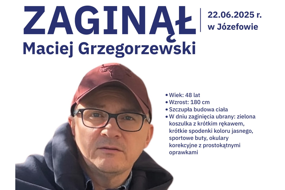 Zaginął dyrektor NCBR! 48-letni Maciej Grzegorzewski zniknął bez śladu o świcie