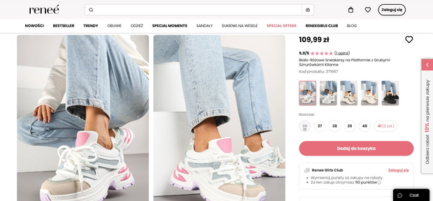 Kolorowe sneakersy