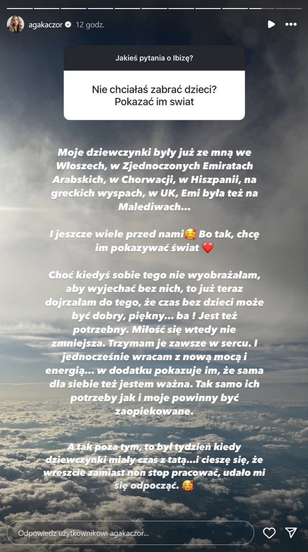 Agnieszka Kaczorowska wakacje bez córek