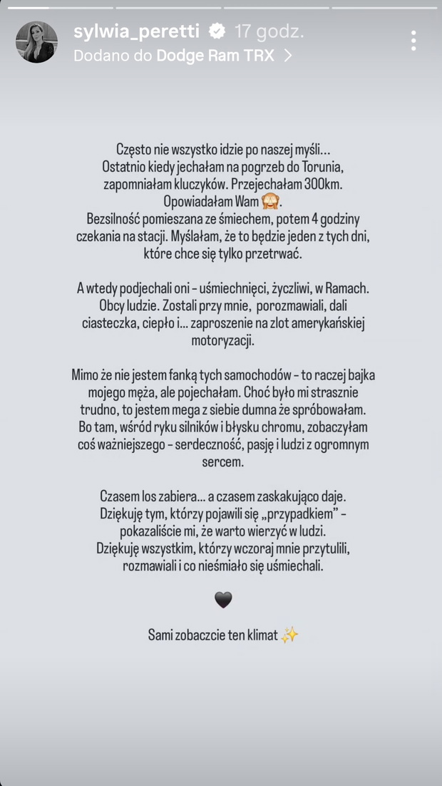 Sylwia Peretti znów się uśmiecha