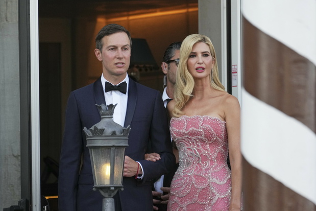 Jared Kushner i Ivanka Trump na ślubie Jeffa Bezosa i Lauren Sanchez