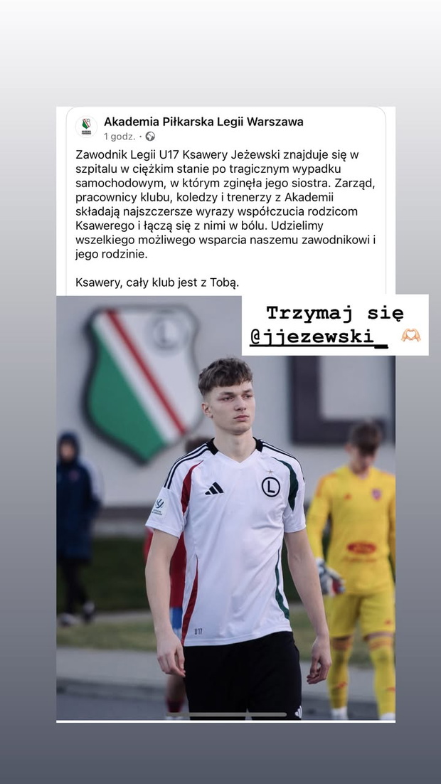 Tragiczny wypadek piłkarza Legii! Jakub Rzeźniczak w przejmującym wpisie