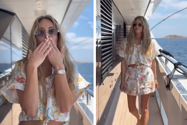 Małgorzata Rozenek na luksusowym jachcie w modnym komplecie z Zary