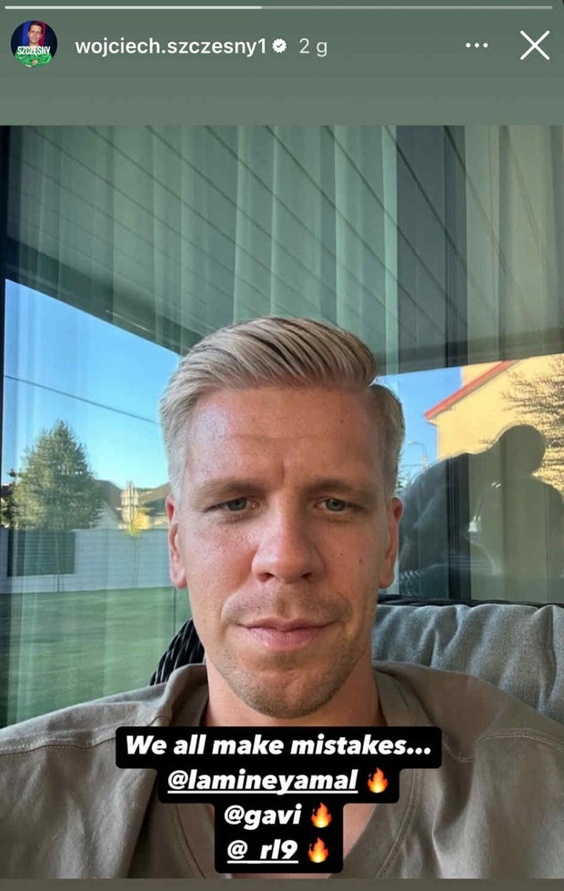 Nie tylko Lewandowski i Milik. Szczęsny też przefarbował się na blond