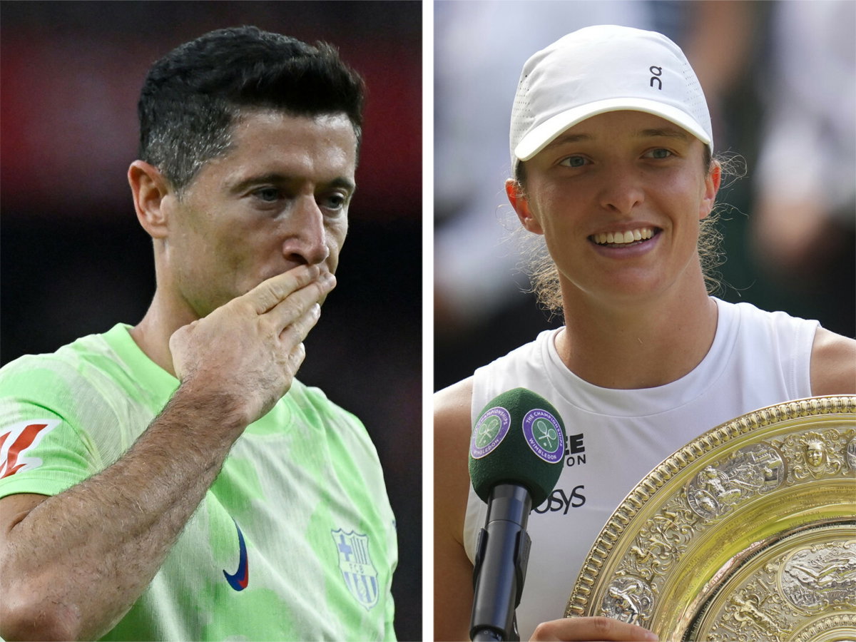 Tak Lewandowski pogratulował Idze Świątek sukcesu na Wimbledonie. Ten wpis to hit