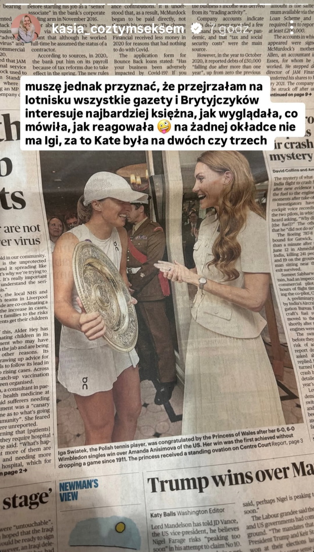 Księżna Kate zdominowała uwagę brytyjskich mediów