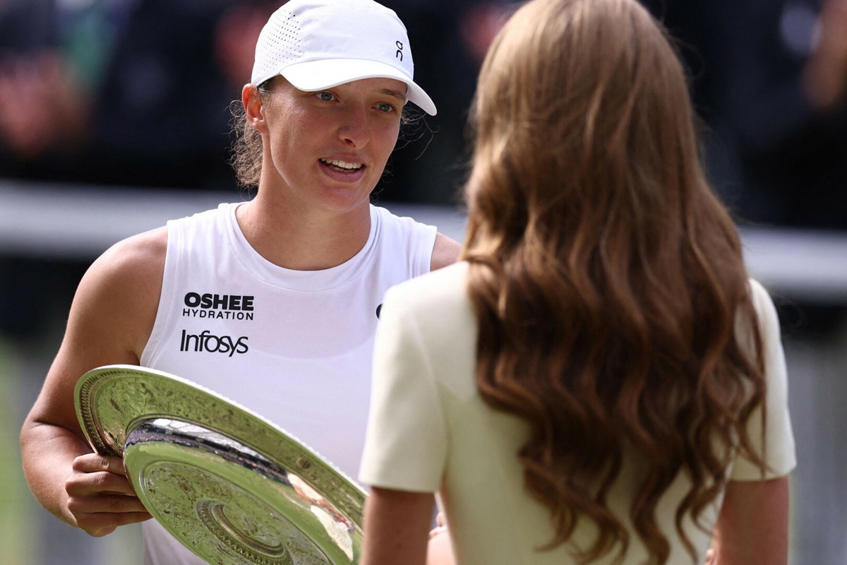 Księżna Kate zabrała głos po Wimbledonie. Napisała o Idze Świątek