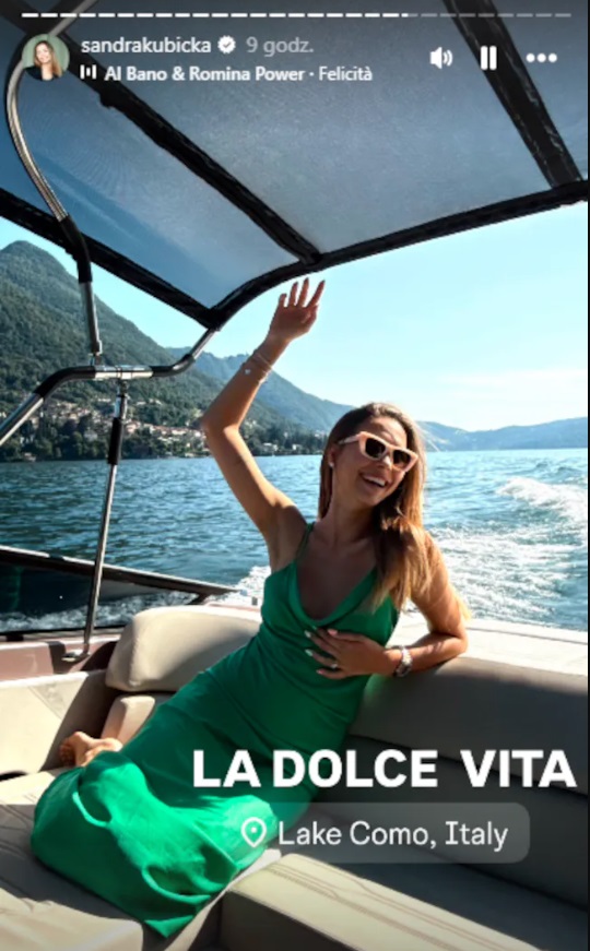 Sandra Kubicka i Baron na wakacjach