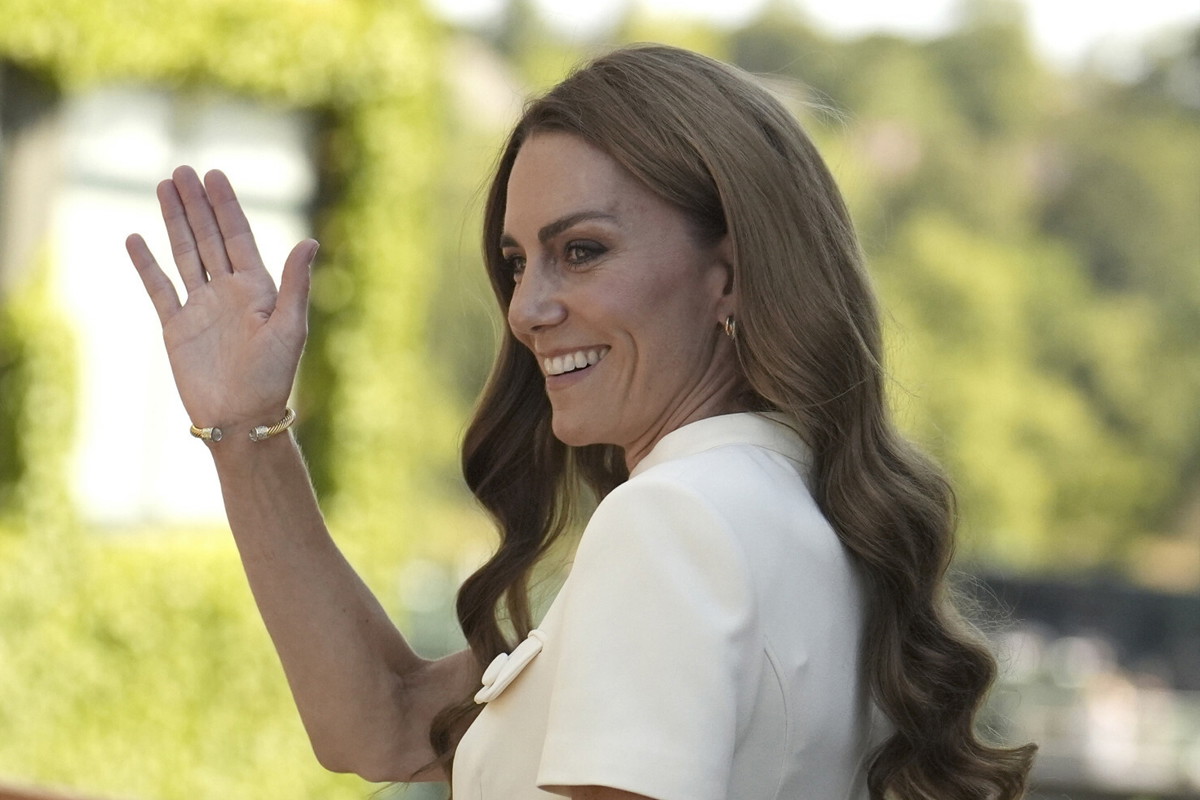 Księżna Kate na meczu Igi Świątek podczas finału Wimbledonu