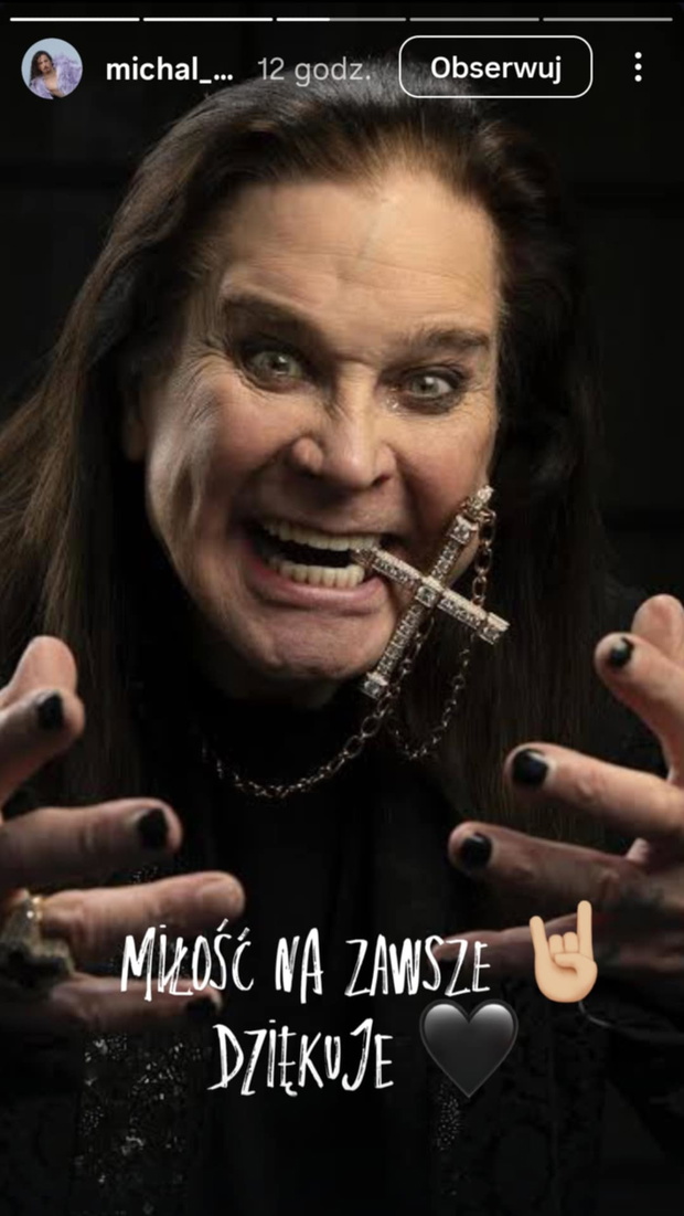 Michał Szpak w rozpaczy po śmierci Ozzy'ego Osbourne'a