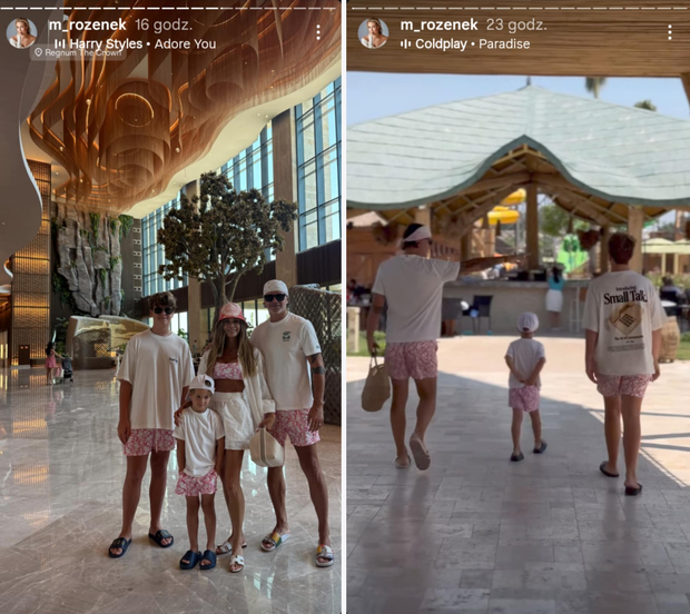 Internauci zachwyceni bliźniaczymi plażowymi stylizacjami rodziny Małgorzaty Rozenek-Majdan