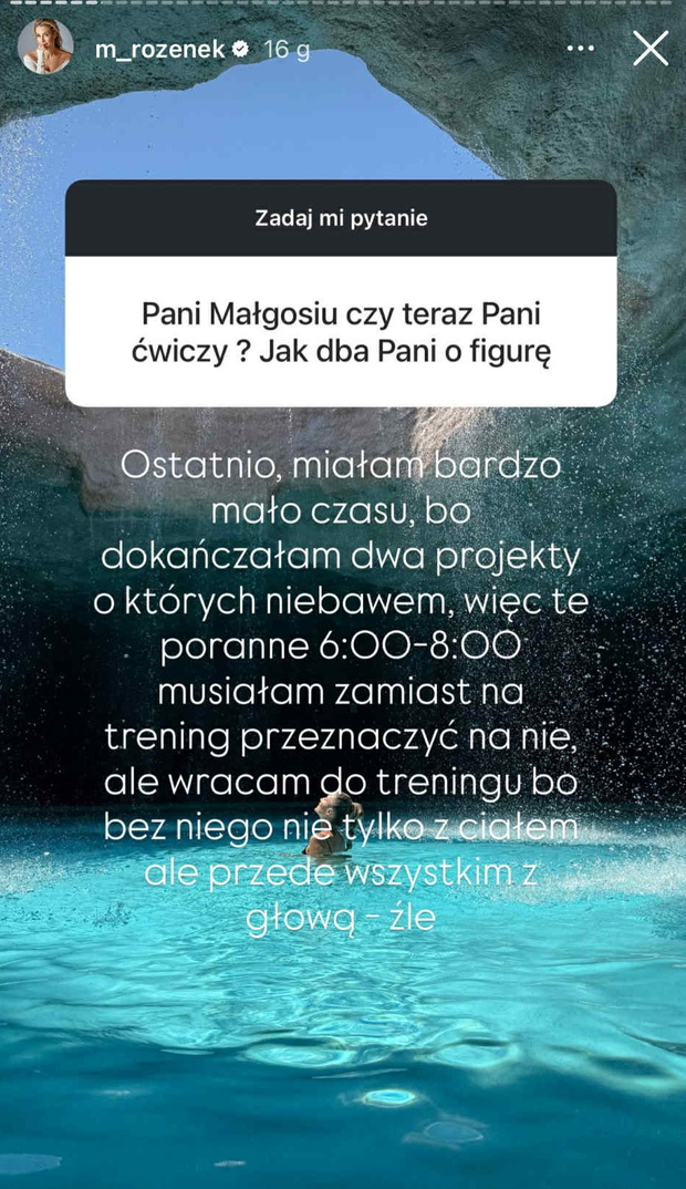 Małgorzata Rozenek zdradziła, jak dba o formę