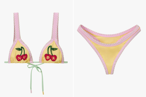 Bikini w wisienki z w stylu Anny Lewandowskiej z Nude Project za 396 złotych (góra 213 złotych, dół 183 złote)