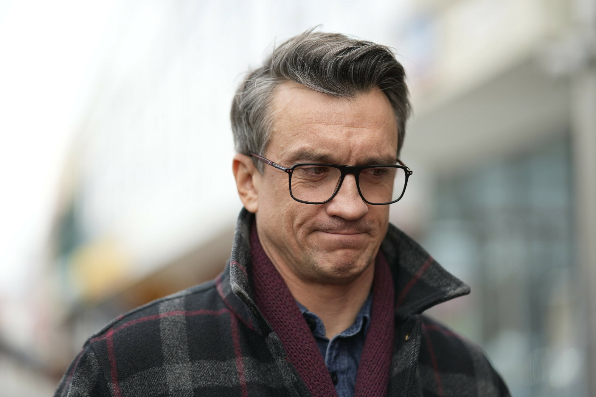 Michał Czernecki na pogrzebie Joanny Kołaczkowskiej. Nie był sam