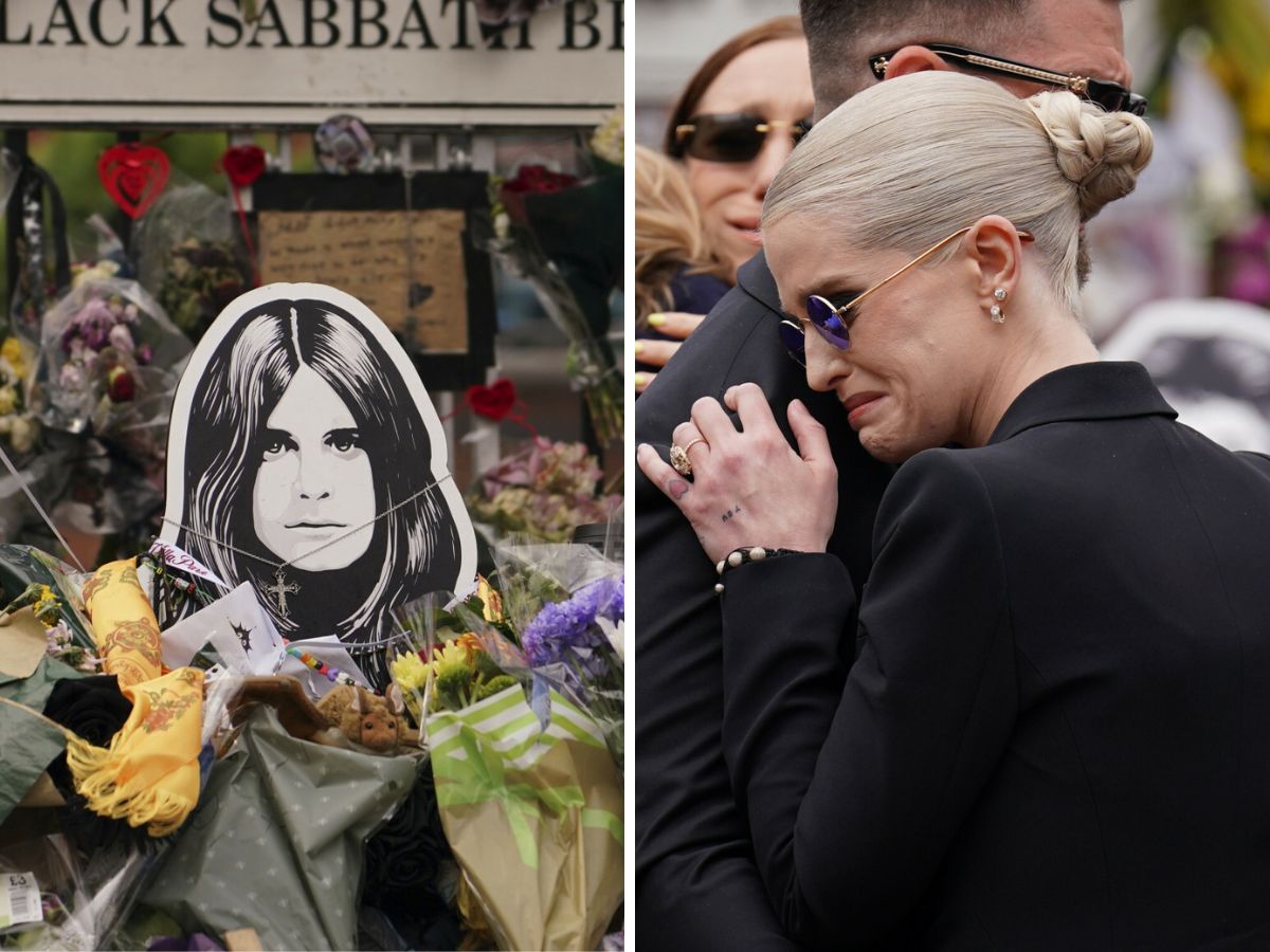 Poruszający gest Kelly Osbourne na pogrzebie ojca