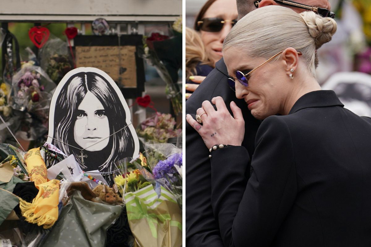 Poruszający gest Kelly Osbourne na pogrzebie ojca