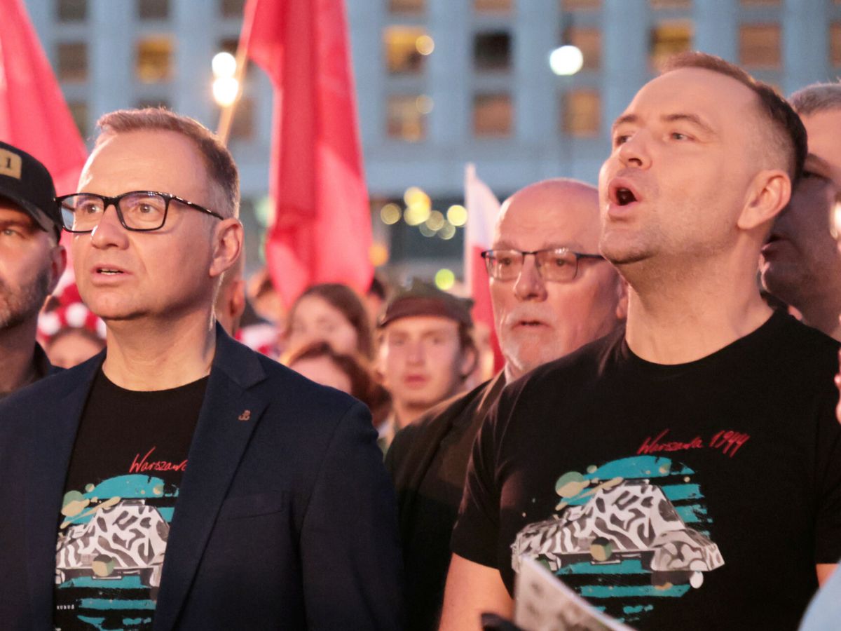 Duda i Nawrocki razem na koncercie