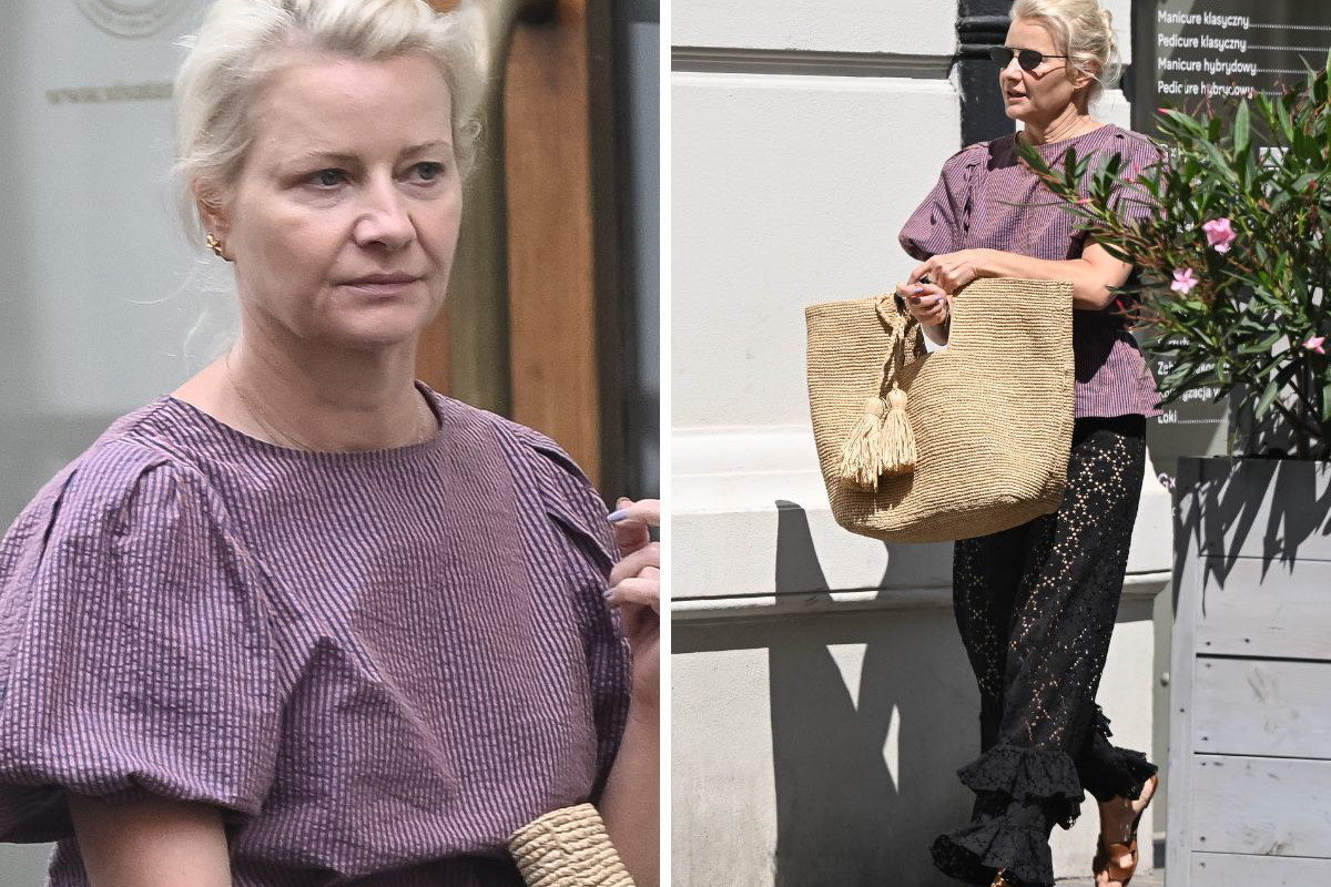 Stylowa Małgorzata Kożuchowska na mieście