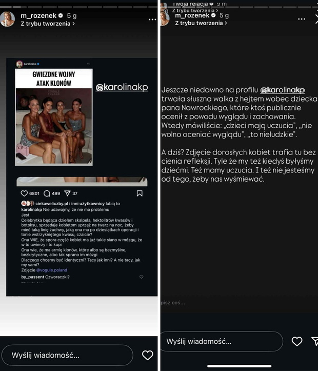 Rozenek nie wytrzymała, stanowczo odpowiedziała Korwin-Piotrowskiej