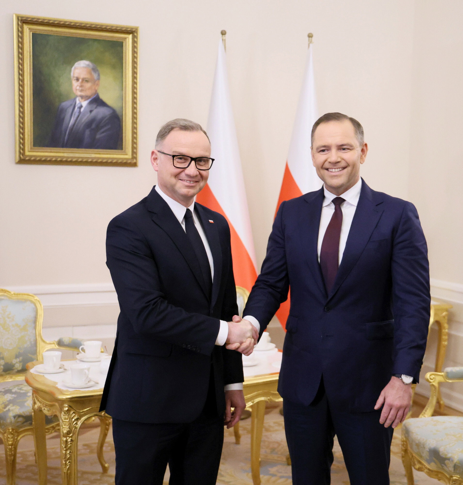 Spotkanie prezydenta Andrzeja Dudy z Karolem Nawrockim