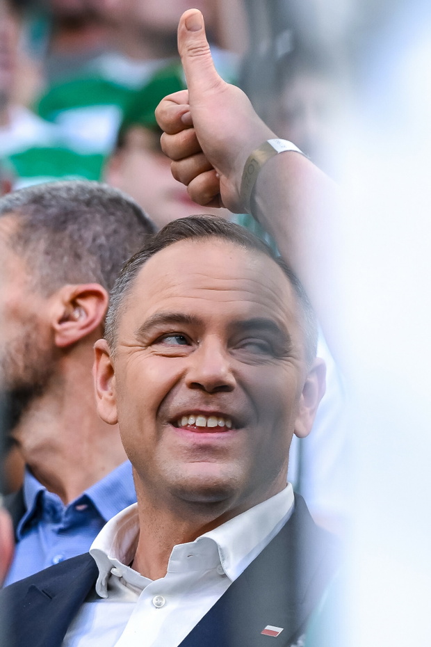 Prezydent Karol Nawrocki na meczu Lechii Gdańsk