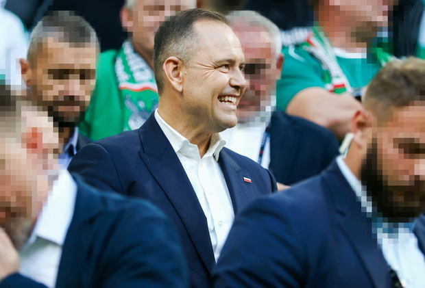 Prezydent Karol Nawrocki na meczu Lechii Gdańsk