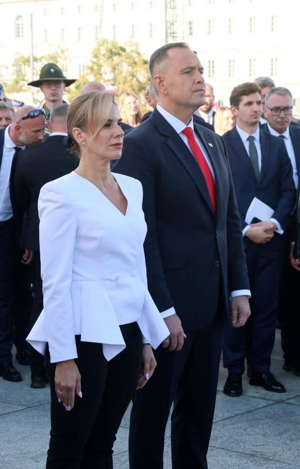 Marta Nawrocka i Karol Nawrocki w dniu zaprzysiężenia na prezydenta