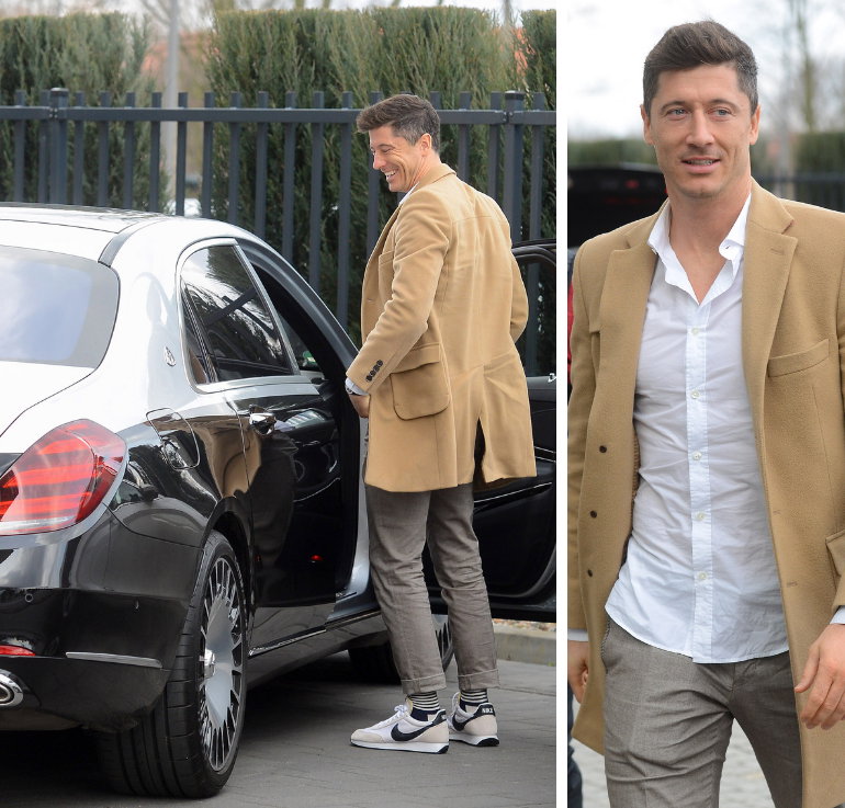 Robert Lewandowski na zgrupowaniu Reprezentacji Polski