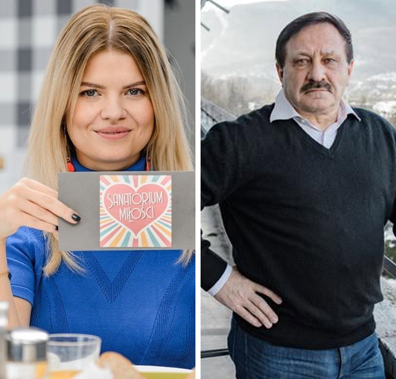 Ryszard i Marta Manowska na planie Sanatorium miłości