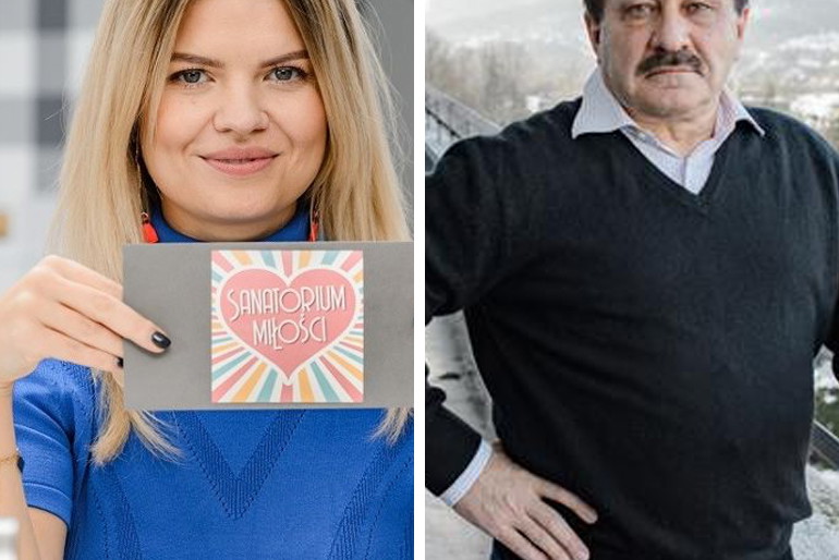 Ryszard i Marta Manowska na planie Sanatorium miłości