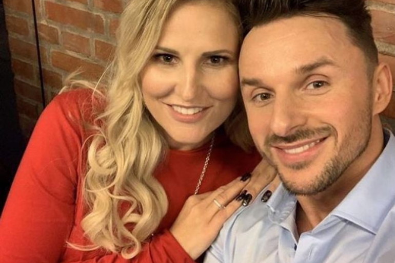 Dominika Tajner na zdjęciu z Danielem Kuczajem