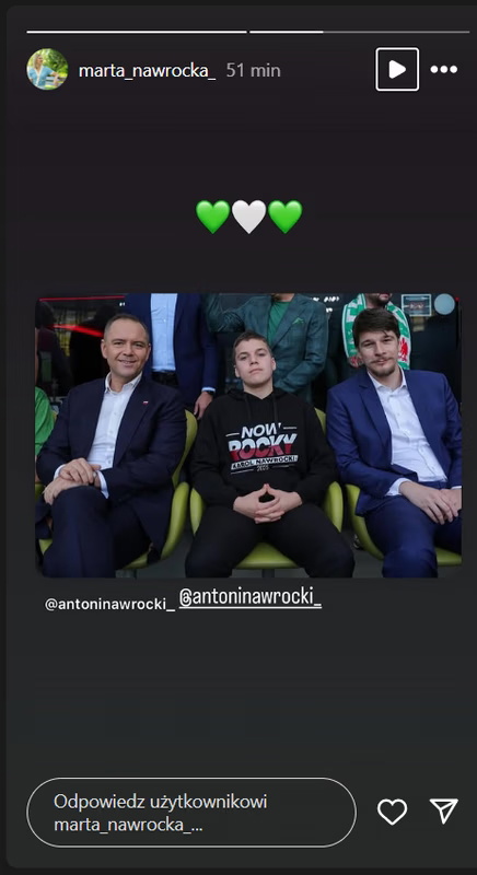 Karol Nawrocki z synami na meczu Lechii Gdańsk. Marta Nawrocka nie pozostała obojętna
