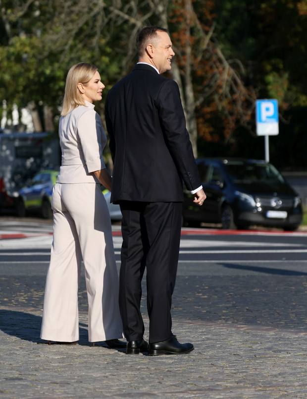 Karol Nawrocki i Marta Nawrocka na obchodach Święta Wojska Polskiego