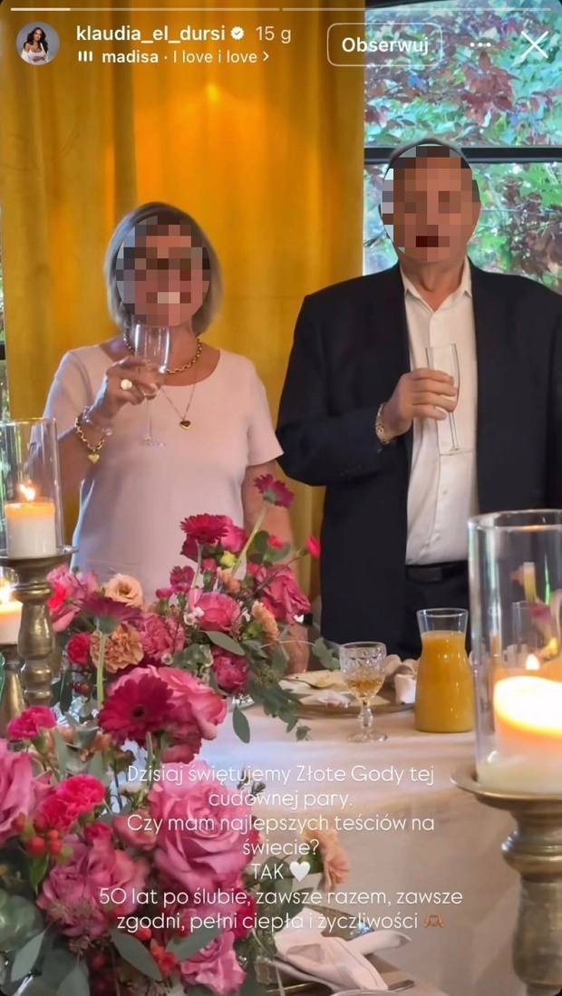 Teściowie Klaudii El Dursi świętują 50-lecie ślubu
