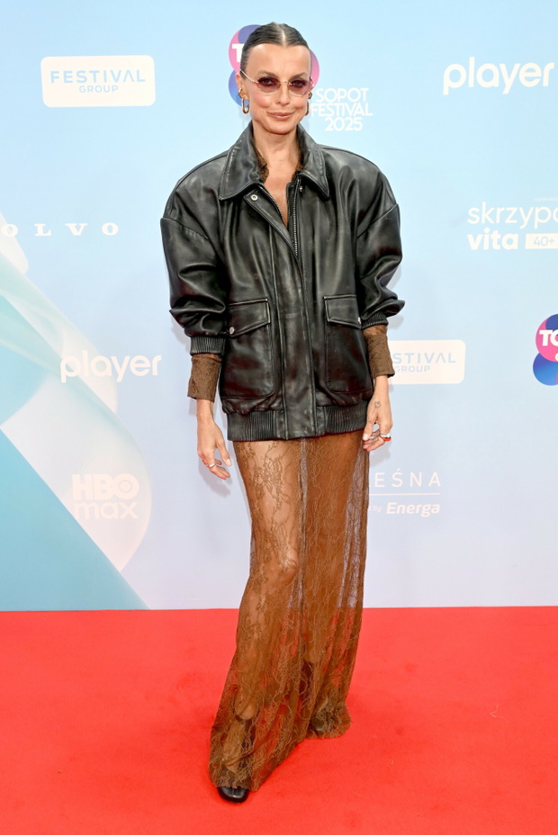 Katarzyna Sokołowska na festiwalu w Sopocie