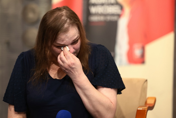 Agata Wróbel na premierze książki