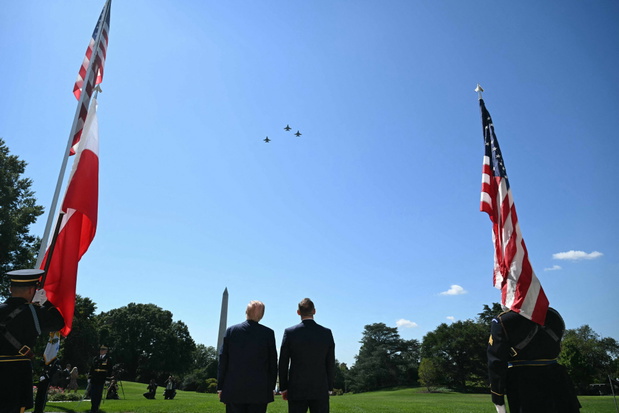 Hołd dla polskiego pilota i rozmowy o Ukrainie. Wizyta Nawrockiego w USA poruszyła opinię publiczną