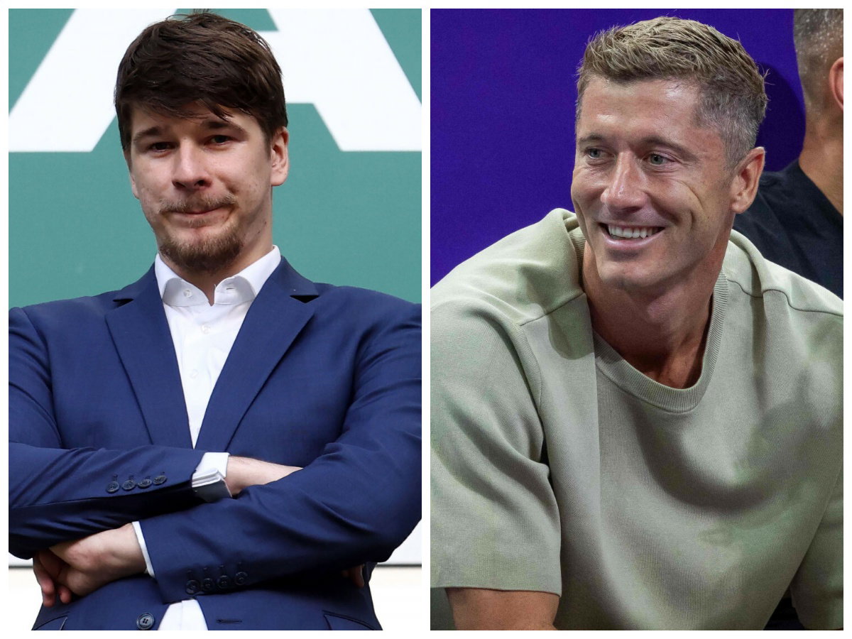 Szok w Spodku! Daniel Nawrocki i Lewandowski na trybunach EuroBasketu