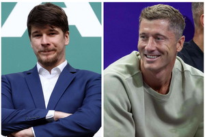 Szok w Spodku! Daniel Nawrocki i Lewandowski na trybunach EuroBasketu
