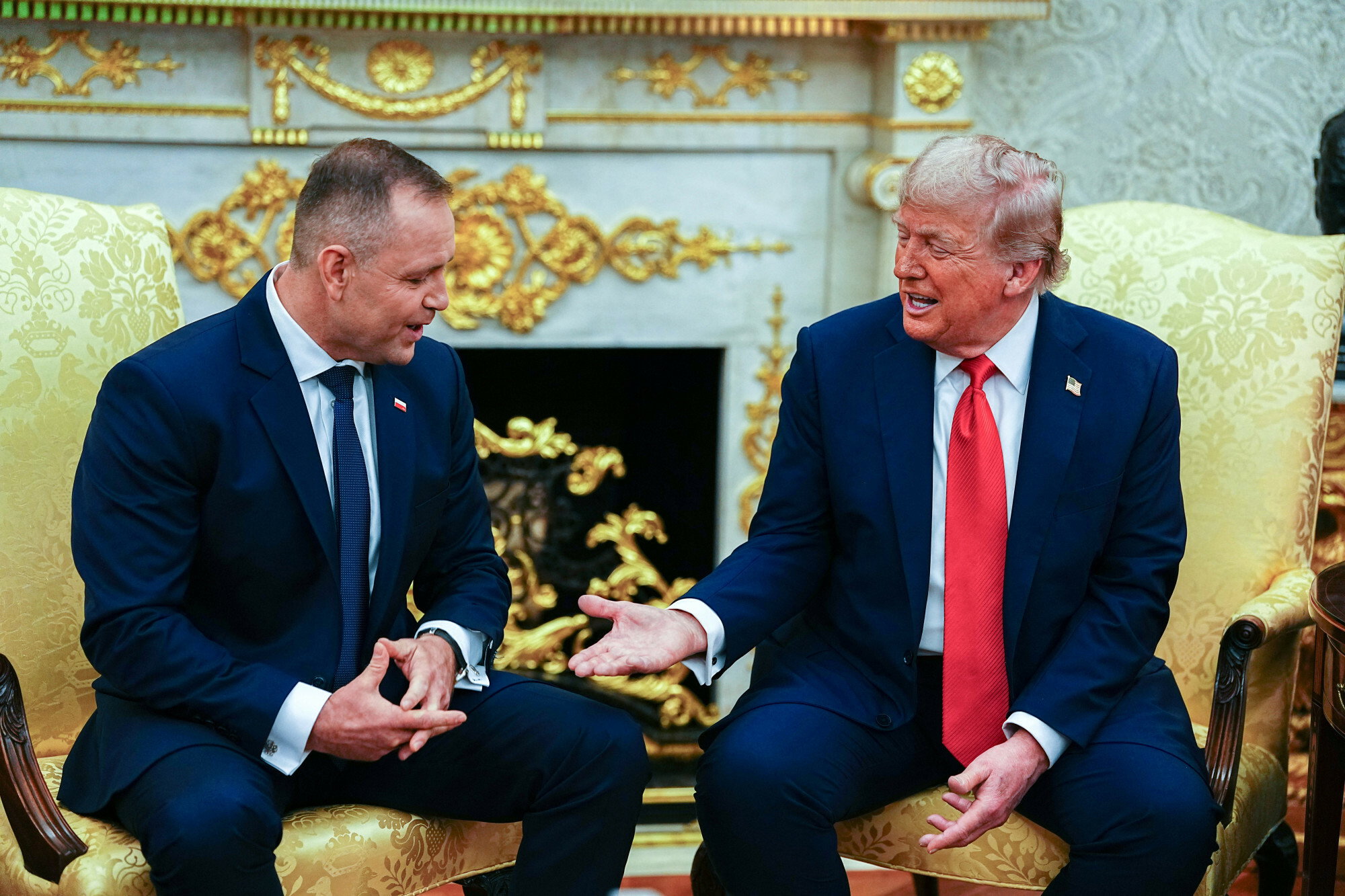 Znamy menu lunchu Karola Nawrockiego w Białym Domu! Tak przyjęto prezydenta Polski