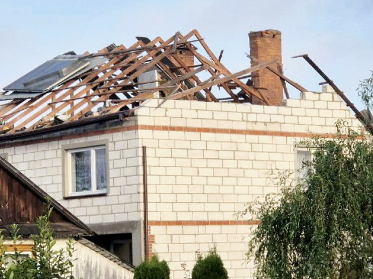 To ich dom zniszczył rosyjski dron. Zdążyli wstać i zejść na dół
