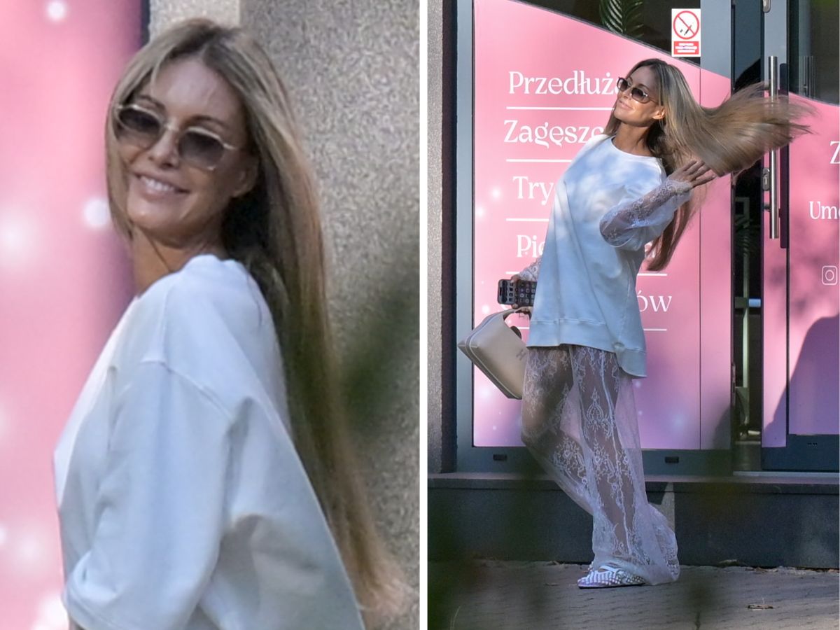 Małgorzata Rozenek przyłapana po wizycie u fryzjera
