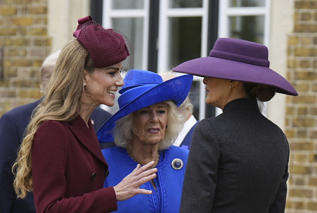 Księżna Kate, królowa Kamila i Melania Trump