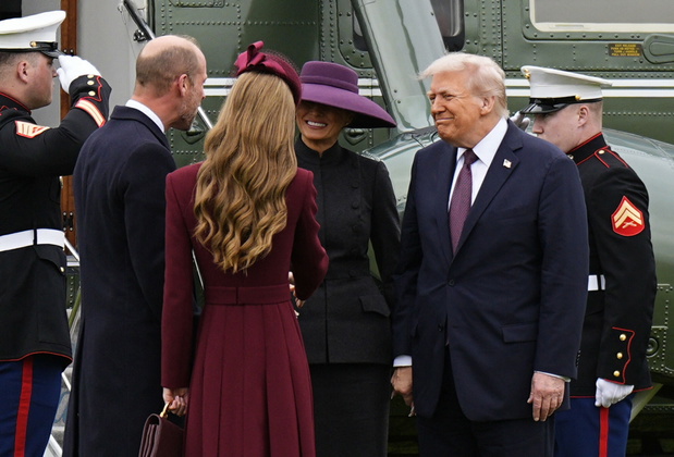 Wizyta Donalda i Melanii Trump w Wielkiej Brytanii fot. AARON CHOWN/AFP/East News