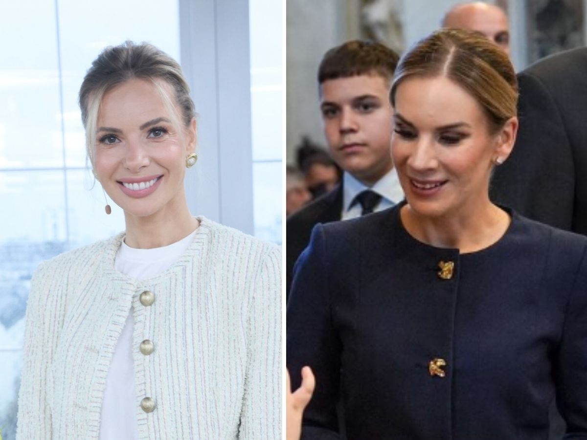 Izabela Janachowska ubrała Martę Nawrocką do Watykanu. Wiemy, jak wyglądała ich współpraca fot. Wojciech Olkusnik/Dzien Dobry TVN/East News; Instagram @marta_nawrocka_