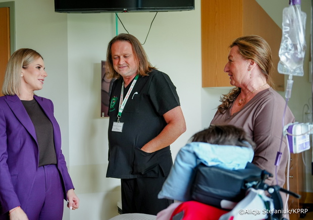 Marta Nawrocka odwiedziła Klinikę Budzik