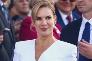 Marta Nawrocka zachwyciła kreacją podczas wizyty w USA?
