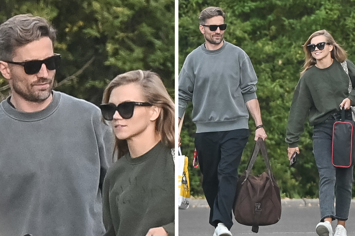 Zakochani Agnieszka Kaczorowska i Marcin Rogacewicz uchwyceni przez paparazzi tuż po treningu do "Tańca z Gwiazdami"