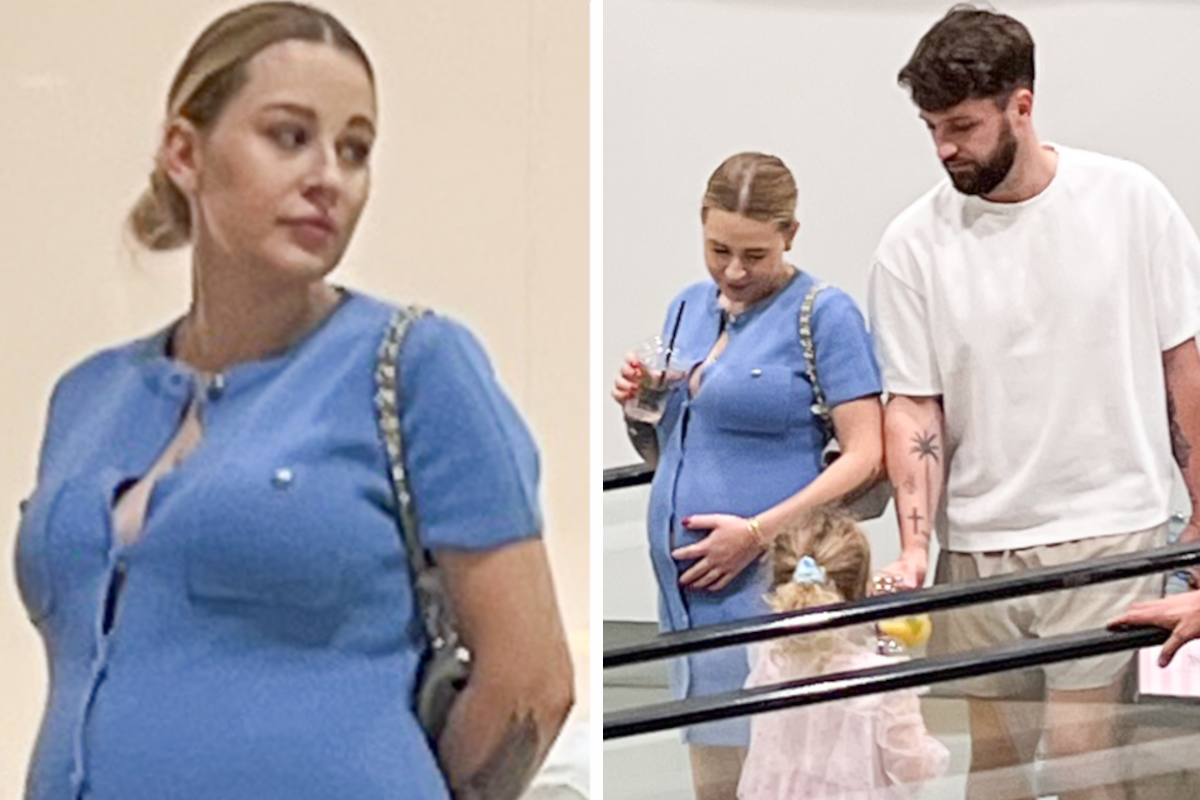 Ciężarna Andziaks w Diorze i Chanel przyłapana przez paparazzi z Luką i Charlie na zakupach w Warszawie