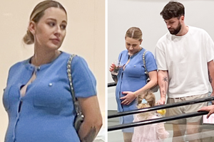 Ciężarna Andziaks w Diorze i Chanel przyłapana przez paparazzi z Luką i Charlie na zakupach w Warszawie